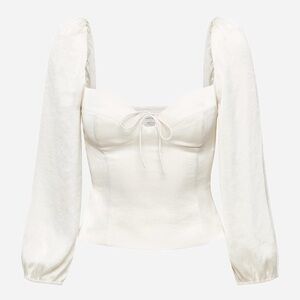 Aritzia Wilfred Novella Blouse in Light Birch